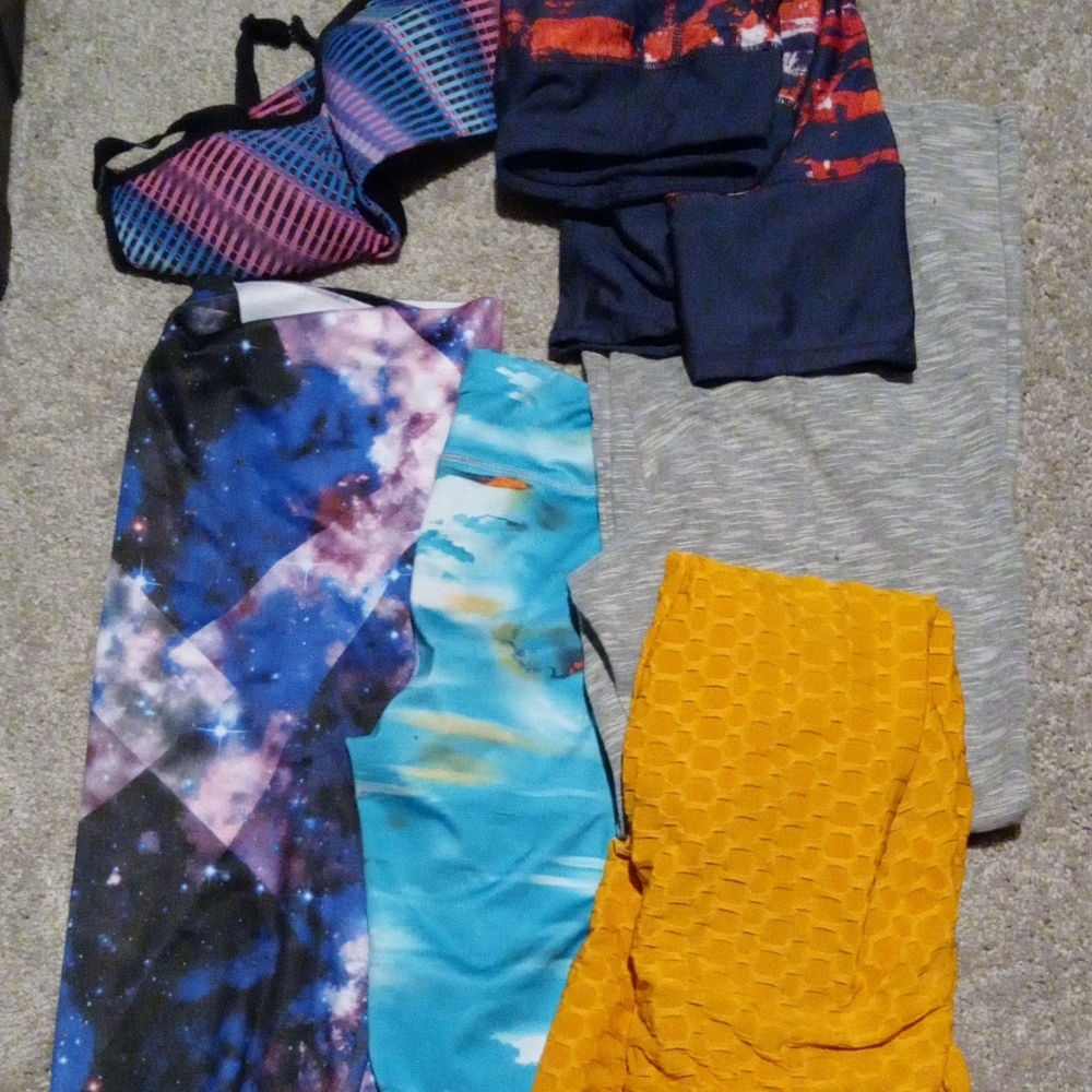 Athletic Wear leggings lot with sports bra